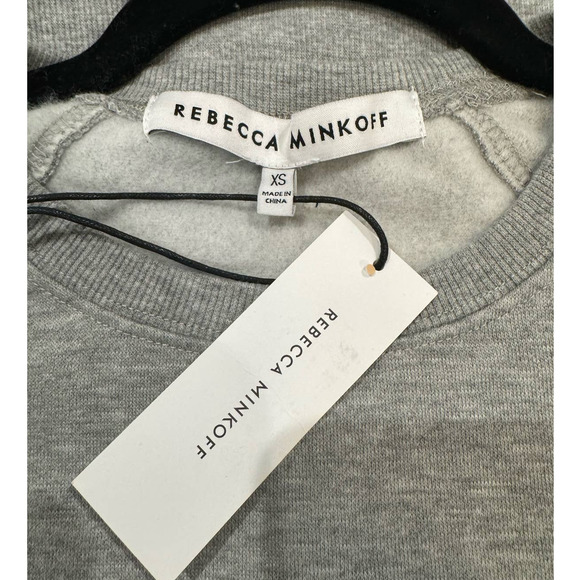 NWT REBECCA MINKOFF $88 "Grl Pwr" Sweatshirt Size XS - Picture 3 of 5